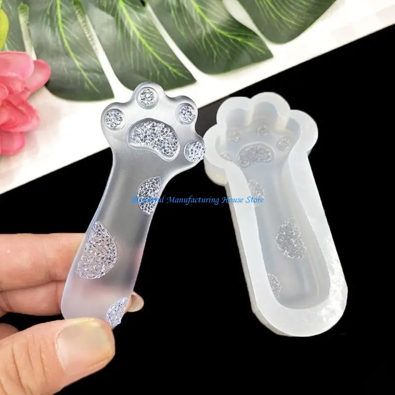 

E56A Cats Claw Epoxy Resin Mold Plaster Silicone Mould DIY Crafts Handmade Ornaments Casting Tools