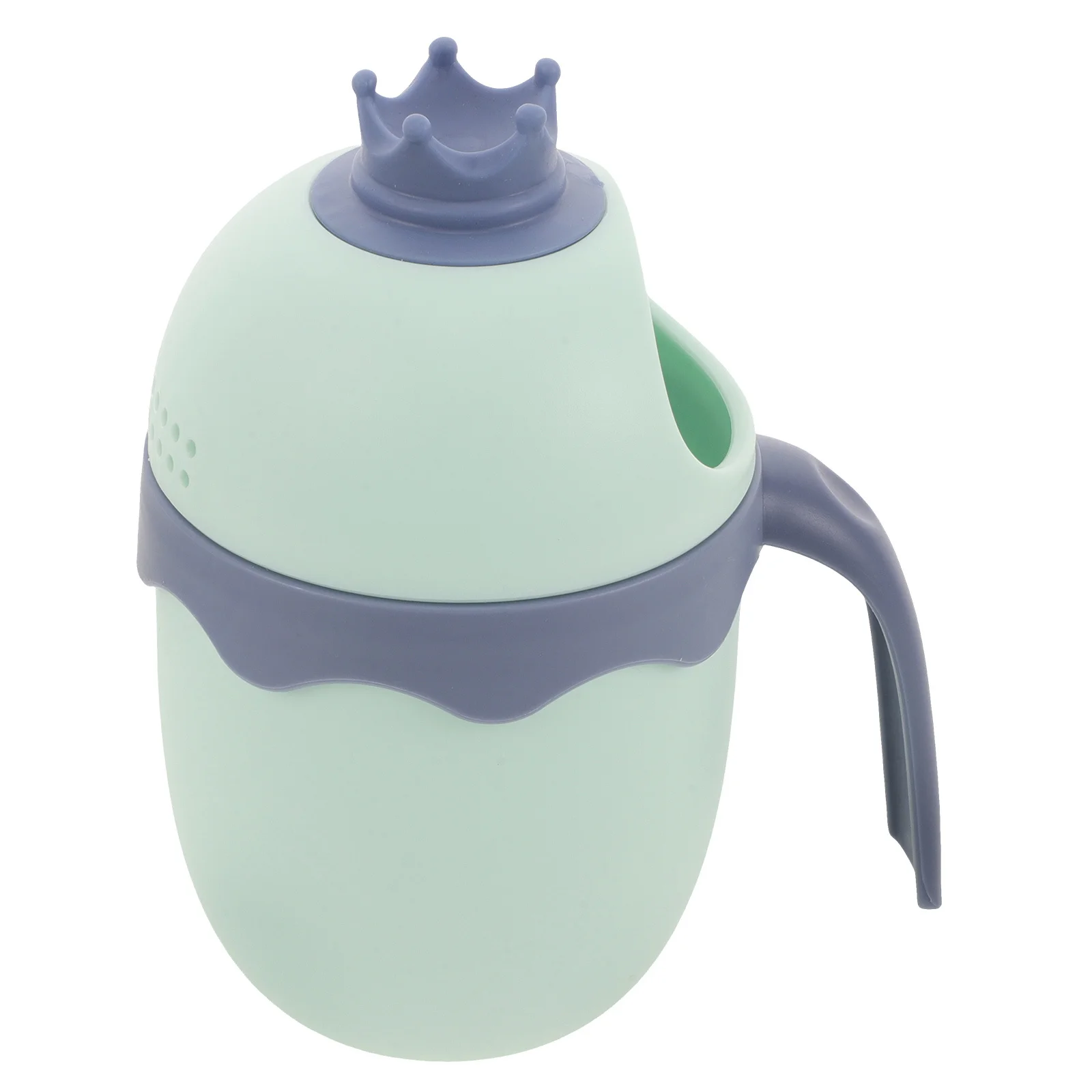 كوب شطف حمام الطفل على شكل تاج فتحة كبيرة مانعة للتسرب لشطف الشعر وغسل الجسم وحمام الاستحمام المقاوم للماء #5