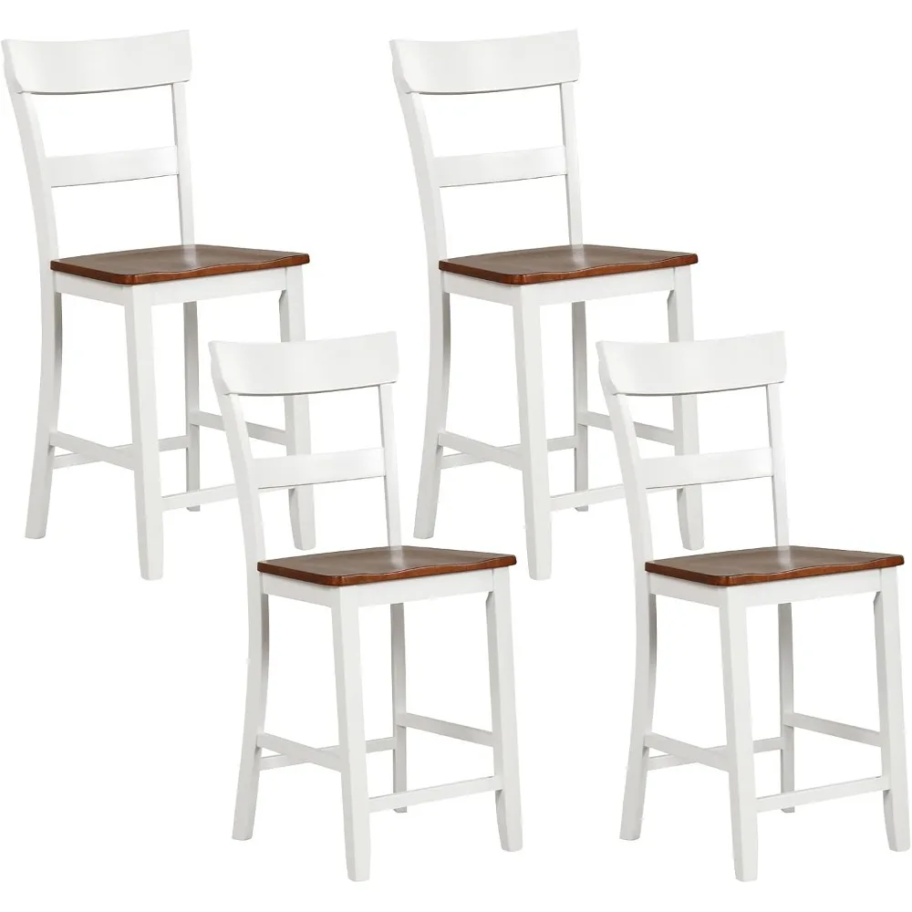 Bar Stools Counter Height Set of 4, 24.5