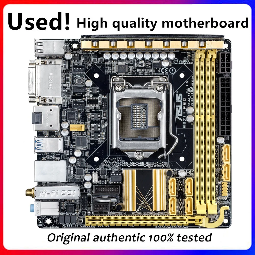 For Asus Z87I-PRO Z87i Desktop Motherboard Z87 LGA 1150 DDR3 32GB SATA3 USB3.0  Original Used Mainboard