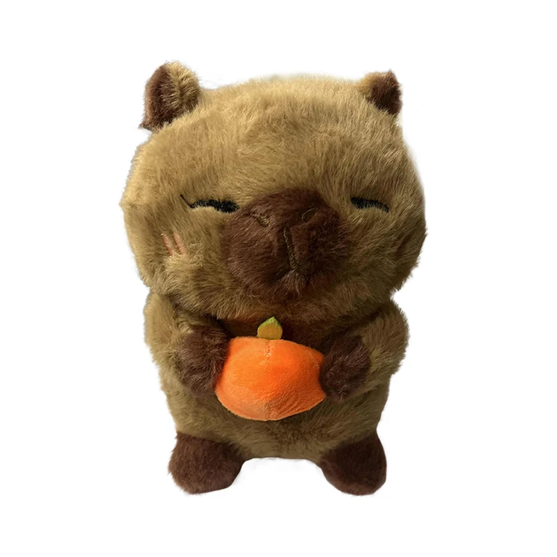 Poupées en peluche mignonnes de dessin animé, pomme, capybara, jouets d'animaux, beurre, Kawaii, décor de chambre, exquis, cadeaux d'anniversaire, 20cm