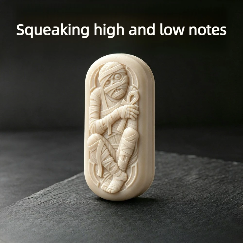 YESNO EDC Coffin Guardian Mechanical Squeak High and Low Frequency Direct Drive Fingertip Push Card Decompression Toy