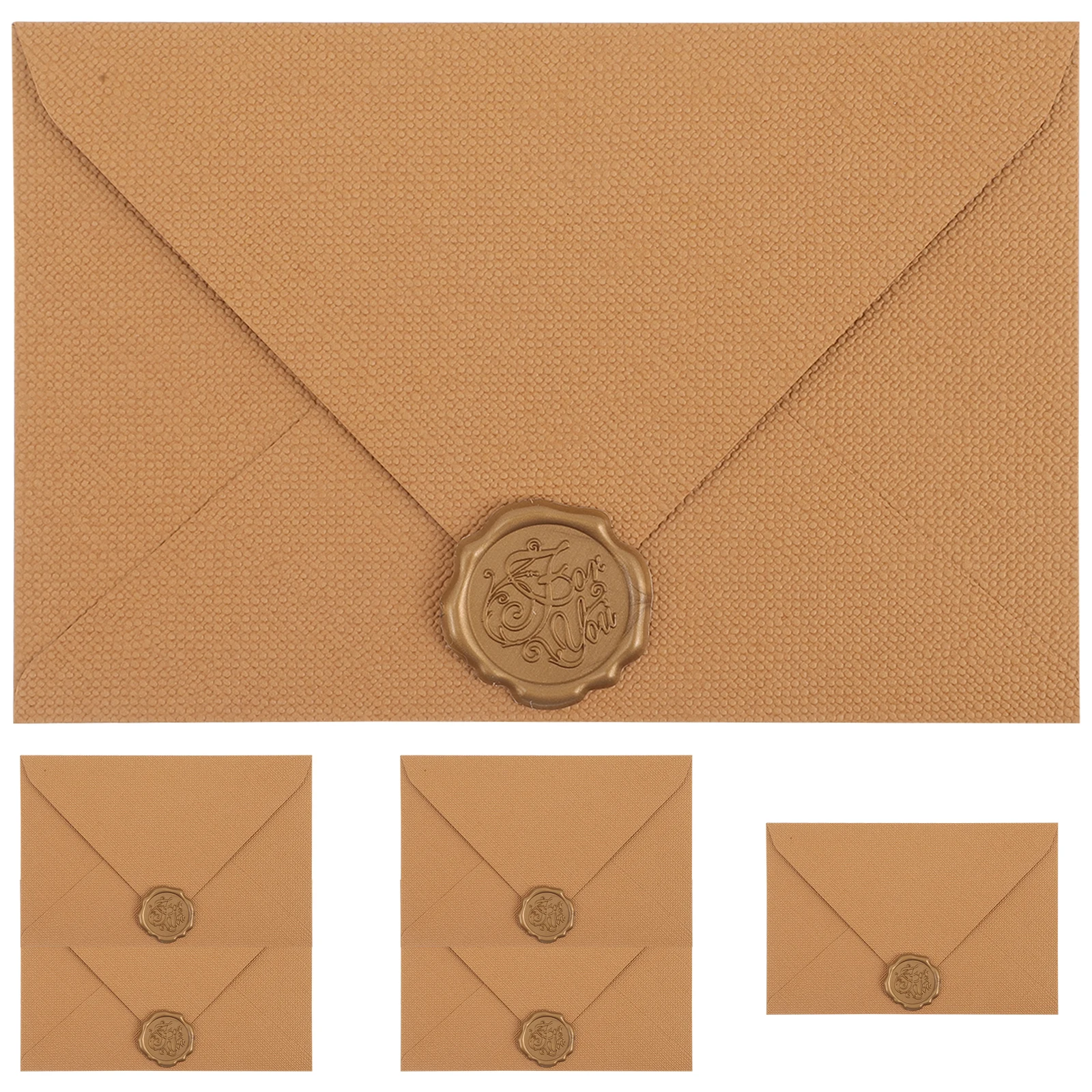 6Sets Vintage Envelope Kit Retro Style for Blessing Cards Coins Tiny Gift Storage Envelope Kit Retro Envelopes