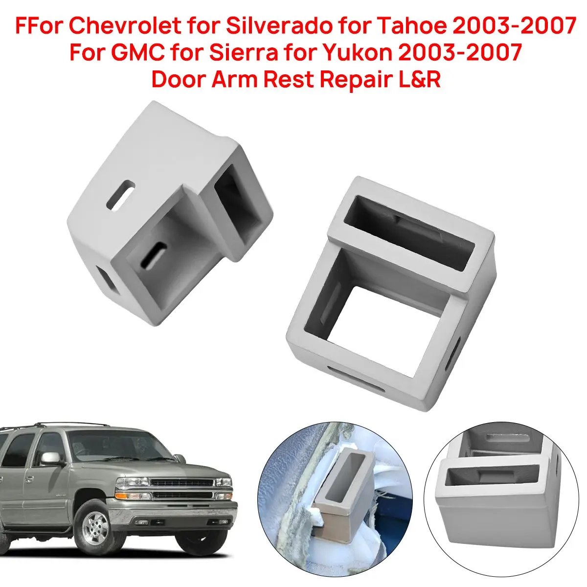 Door Arm Rest Switch Panel Clips Repair Kit For Chevrolet For Silverado For Tahoe For GMC For Sierra Yukon 2003-2007 Accessories