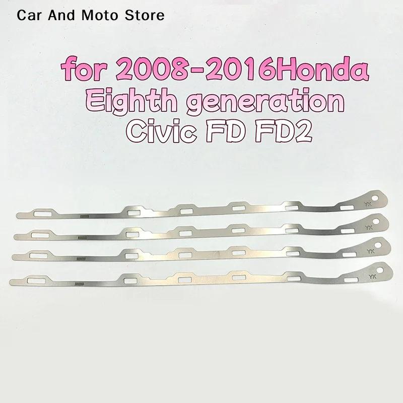 【CMO】2Pcs Rear Bumper Repair Metal Plate Buckle Broken Opening Rotten Buckle Repairer Bracket For 8th Generation Civic FD