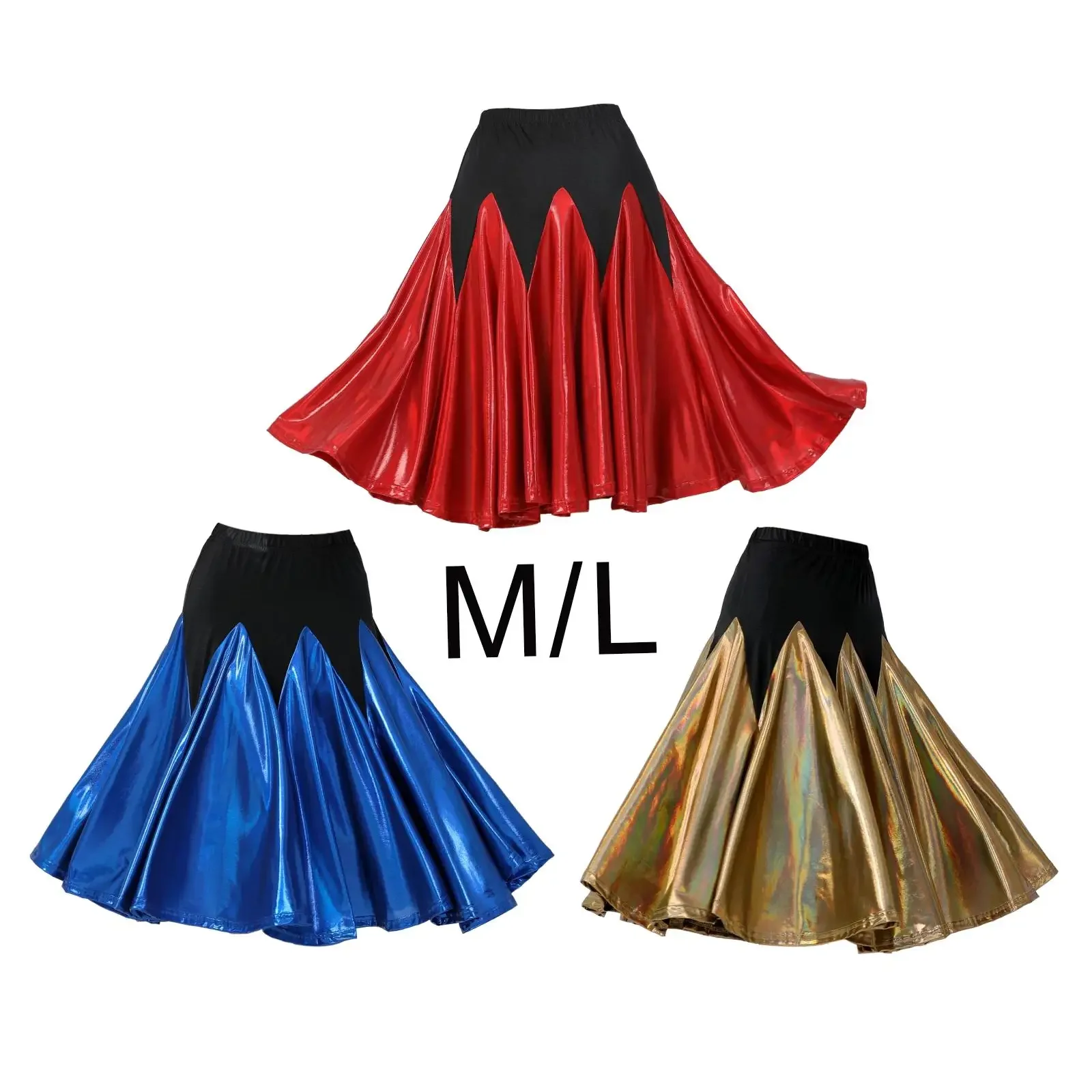 Elegant Dance Skirt Clothing Ladies Waltz Dancing Costume Dress Long Swing Skirt Professional Ballroom Dance Waltz Dance Wear