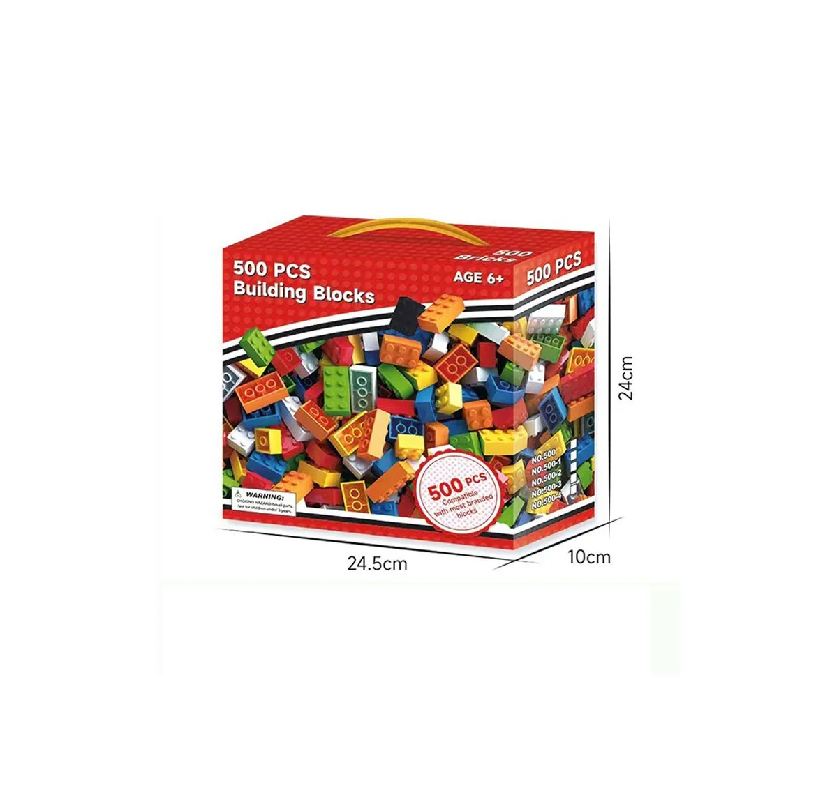 Creative children's building blocks bulk DIY set city classic building blocks children's educational toys 500 or 1000 pieces