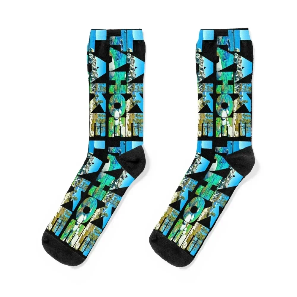 

LAKE TAHOE - California/Nevada USA Socks loose Stockings man hockey man Woman Socks Men's