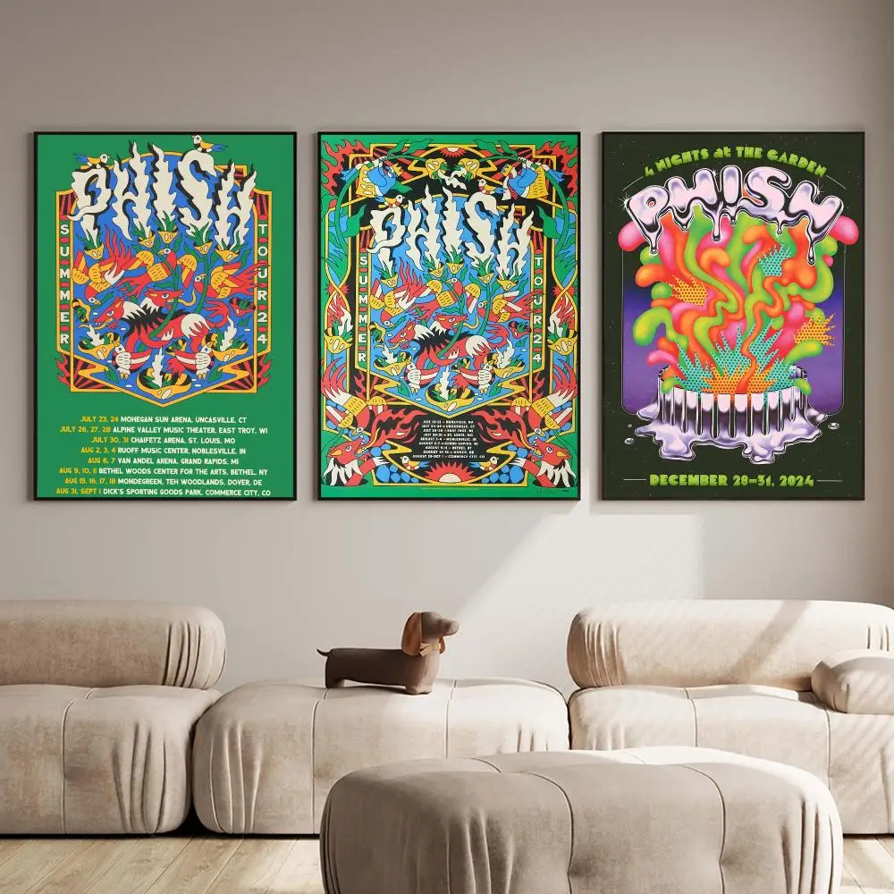 Jam Band P-Phish Poster PP Wall Decor Posters Celebrity Music Art Prints Bedroom Office Gift