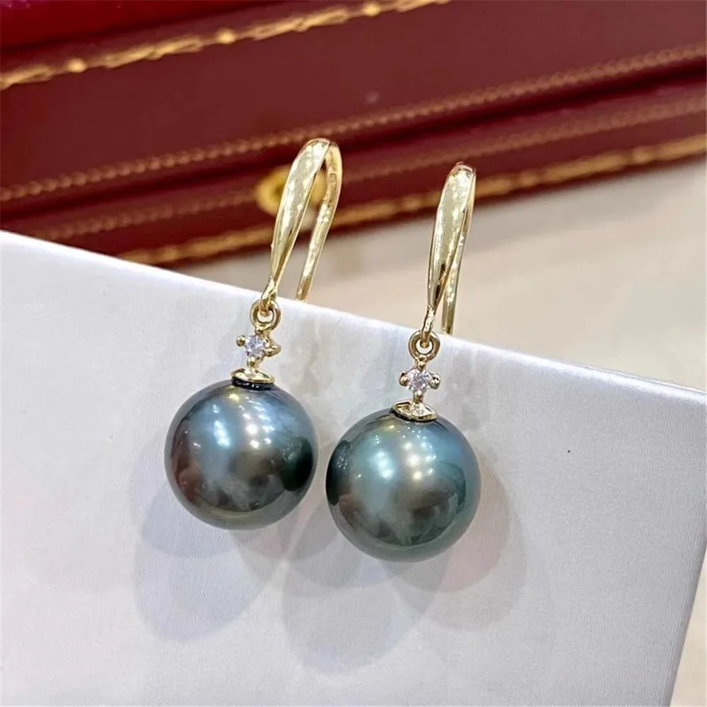 

DIY Pearl Mini Accessories S925 Pure Silver Ear Stud Empty Holder Gold Silver Earrings Fit 8-12mm Round Beads E131