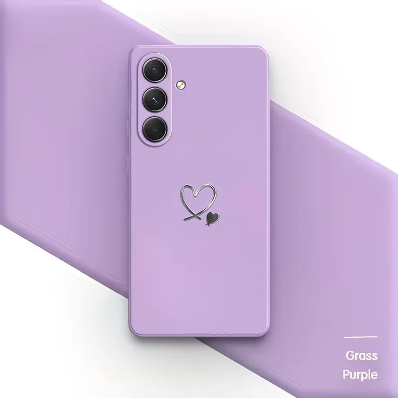 Multi Color Silicone Phone Case For Samsung Galaxy S26 S25 S24 S23 S22 S21 S20 S10 Note 20 Ultra Plus Edge Simple Pattern Cover