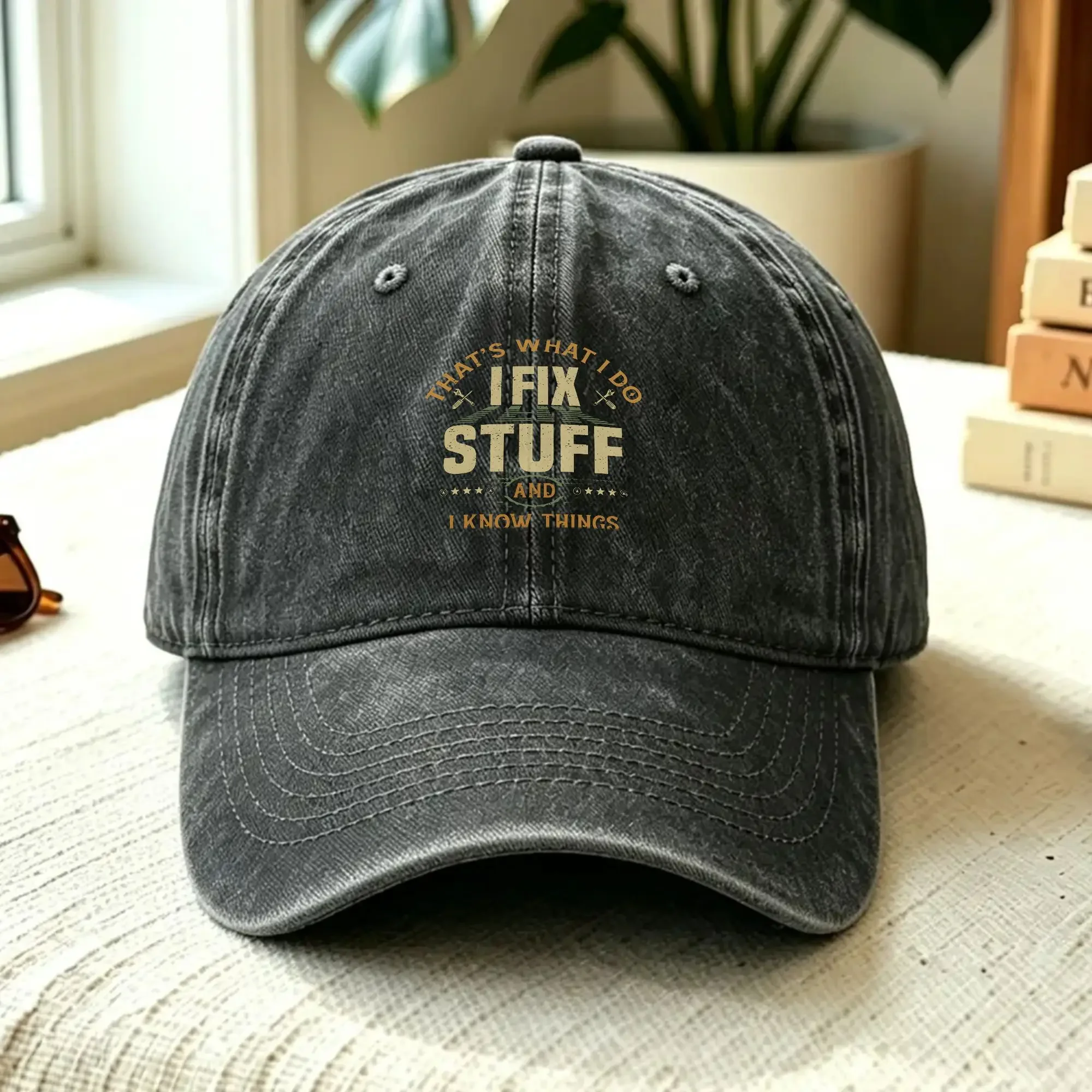 Summer I Fix Shit That What I Do Baseball Cap Sun Breathable Design Washed Trucker Hat Female Male Stylish Baseball Caps
