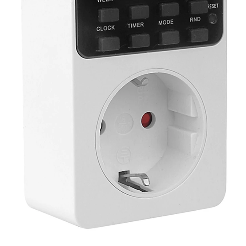 FGHGF-Electronic Digital Time Switch Kitchen Time Socket Outlet 230V 7 Day 12/24 Hour Programmable Timing EU Plug