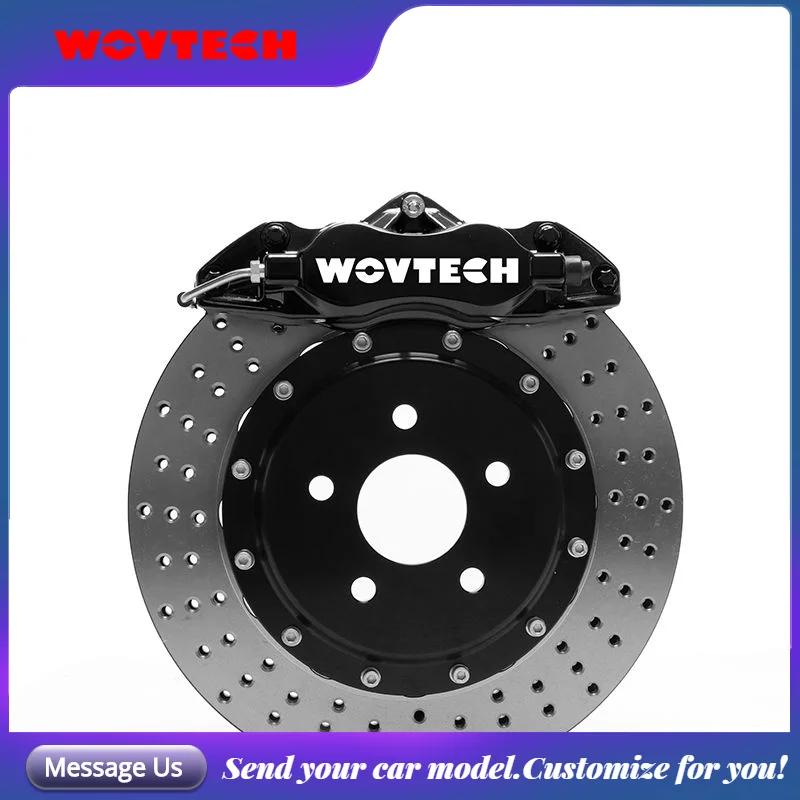 Wovtech Upgrade Brake System Black Caliper with 330mm Disc Rotor for Jaguar f type 17 inch Front Wheel