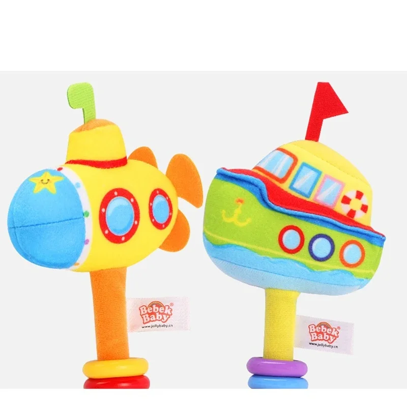 NEW Cute Woolen Educational Toys Telescopic Vibration Pull Ring Rattle Plush Hand Rattle Bed Bell Toy Baby Room Decor