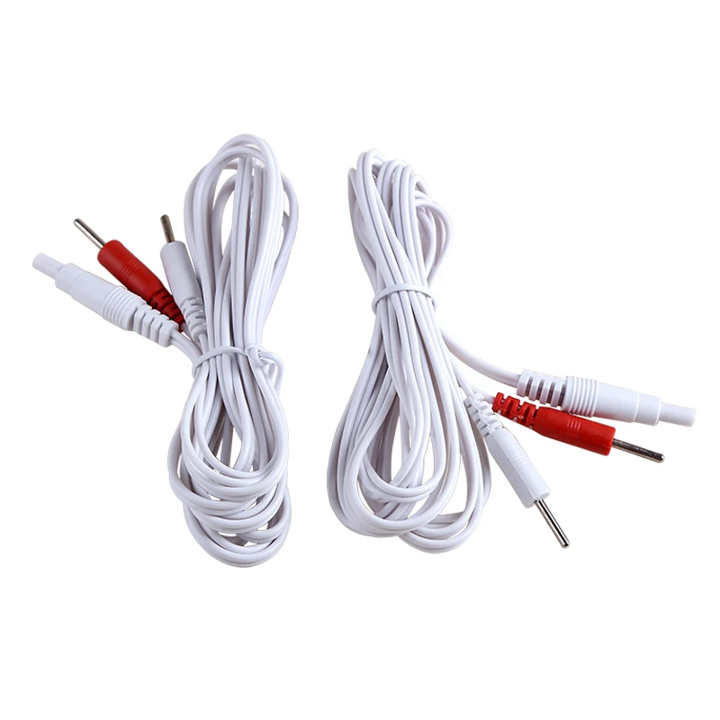 2.35mm Diameter Massager Cable with TENS Electrode Pads for Muscle Stimulator Digital Therapy Machines - Electrode Pads Massage