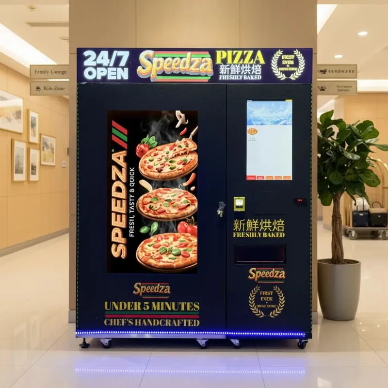 Premium pizza vending machine, high-quality products handmade by chefs, automatic catering system