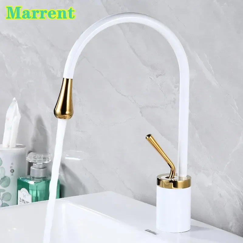 

Home Modern Hot and Cold Bathroom Basin Faucets Single Handle Brass Bathroom Basin Mixer Taps