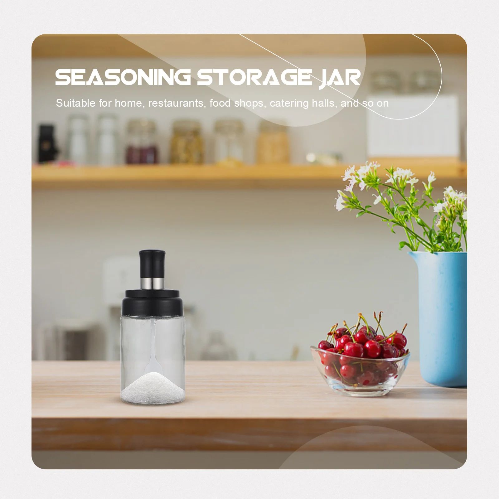 

4Pcs Spoon Lid Integrated Condiment Bottles Spice Jars for Kitchen Bbq Picnic Home Dining Oil Brushing Bottle