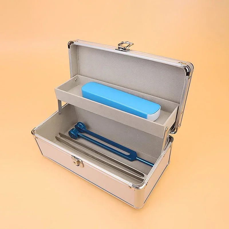 Aluminum Suitcase Waterproof Case Hard Empty Tool Boxs Double Layers Ear Cleaning Tool Storage Box Professional Parts Organizer