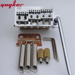 Guyker Chrome Non-locking 2 Point Guitar Tremolo Bridge String Spacing 10.8MM With Tremolo System Saddle And Brass Block