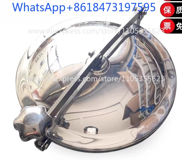 304 stainless steel manhole cover quick opening atmospheric pressure manhole wine can round flanging hand hole YAB cover