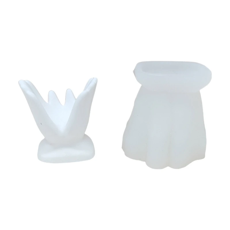 

Silicone Candlestick Decoration Mould Artistic Hand Candlestick Silicone Moulds for Custom Resin Home Ornaments 37JB