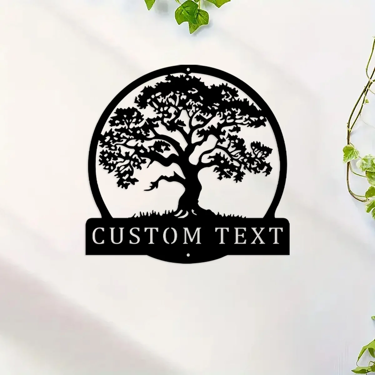 

Custom Oak Tree Metal Sign, Custom Oak Tree Family Metal Signs, Oak Tree Neon Metal Decor, Tree Of Life Wall Hanging