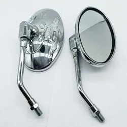 Rearview Side Mirror Chrome Eagle for Kawasaki Eliminator EL250 VN250 87-07 Vulcan EN400 450 500 85-09 VN400 750 800 900 86-16