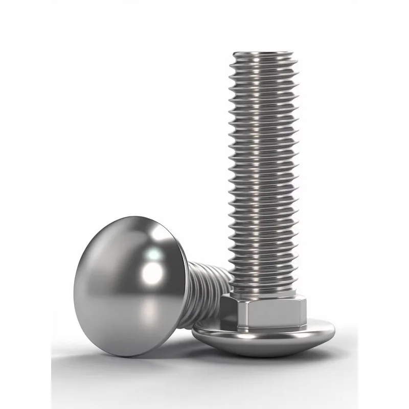 DIN603 Carriage Bolt 304 Stainless Steel Square Neck Coach Screw M10 M12 for Wood Furniture Connection Repair Hardware Fastener