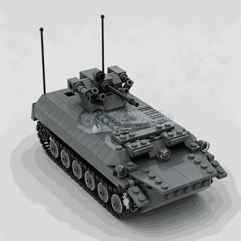 528PCS Armored Vehicle Variety Pack Model Building Blocks DIY Technical Assembly Toy Collection Gift Creative Display Decor Set