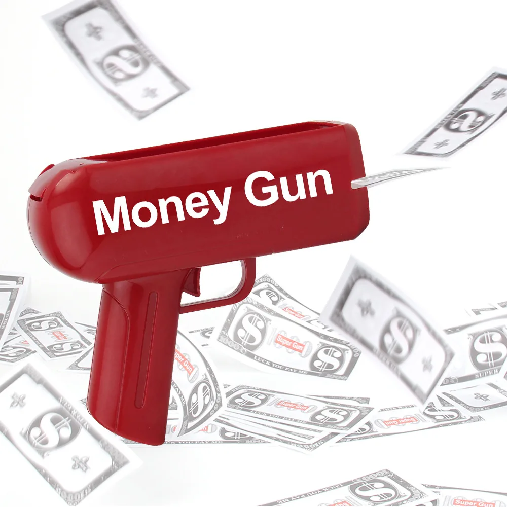 Funny Banknote gun Party Games toys for Wedding party birthday Money gun drink game outdoor for adults Atmosphere props gun toys