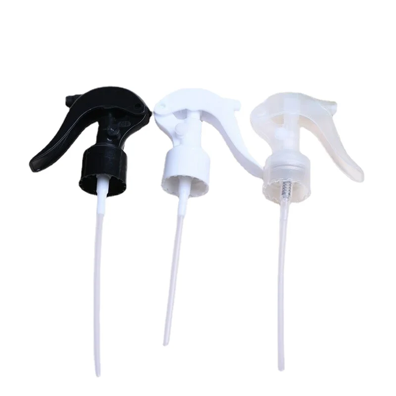 10pcs/lot 24/410 28/410 White Black Transparent Plastic Trigger Sprayer Nozzles 24mm 28mm Trigger Pump Spray Cap