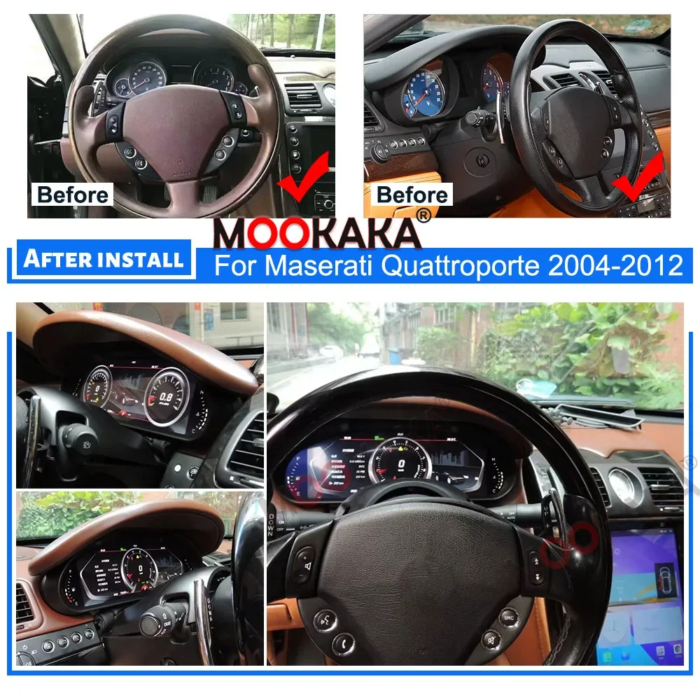 Android 13 Car Radio for Maserati Quattroporte 2004-2012 8GB+256GB GPS Navigation DSP Multimedia Stereo Head Unit