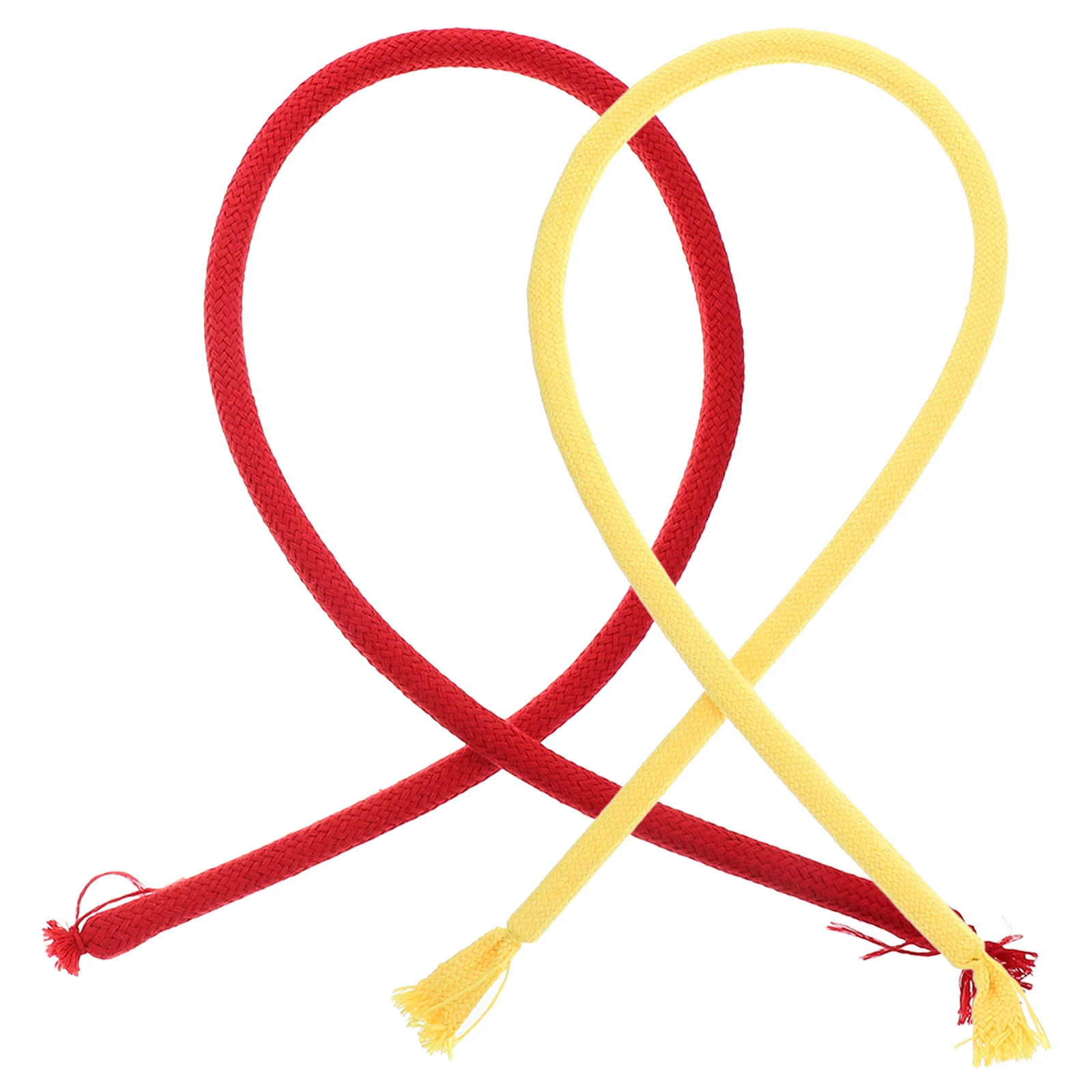 

2 Pcs Ropes Red Yellow Flexible Stiff Rope Party Set Close up Performance Props Kids Toy Stage Gimmick Portable Easy