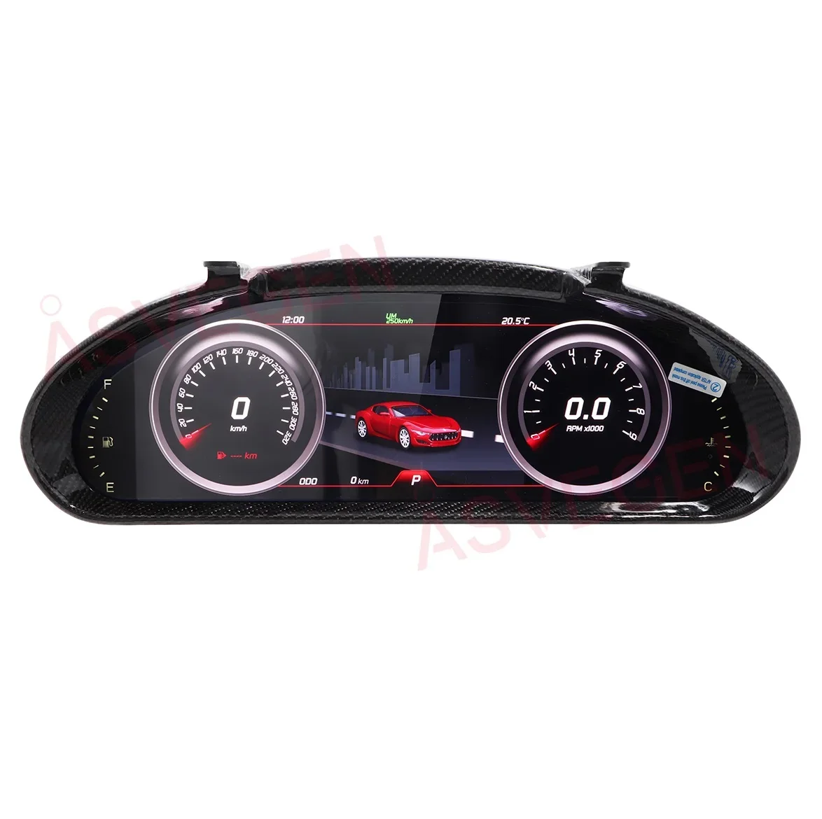 1920*720 12.3 Linux System Car Digital Cluster dashboard Instrument Meter Screen For Maserati GT/GC GranTurismo 2007-2017