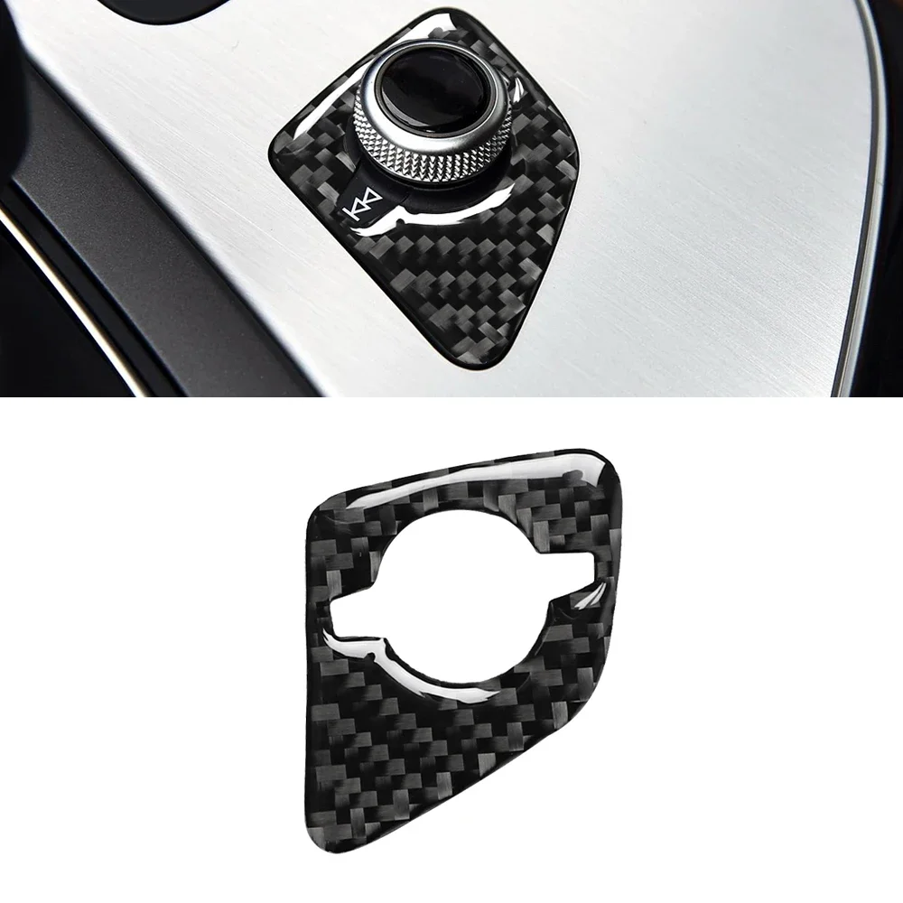 

Center Console Audio Switch Decorative Trim Cover for Audi Q7 SQ7 4M 2016 2017 2018 2019 2020 Car Accessories Black/Carbon Fiber