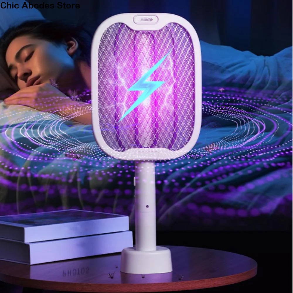 Foldable Electric Mosquito Killer Retractable High Pressure Mosquito Killing Baton USB Charging Portable Insect Killer Office