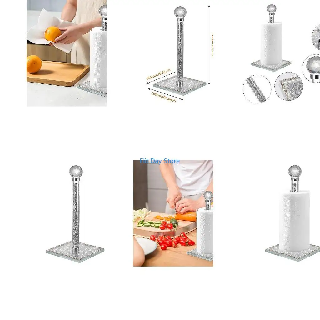 

F92C Kitchen Paper Dispenser Stand Napkin Holder for Standard Size Paper Towel