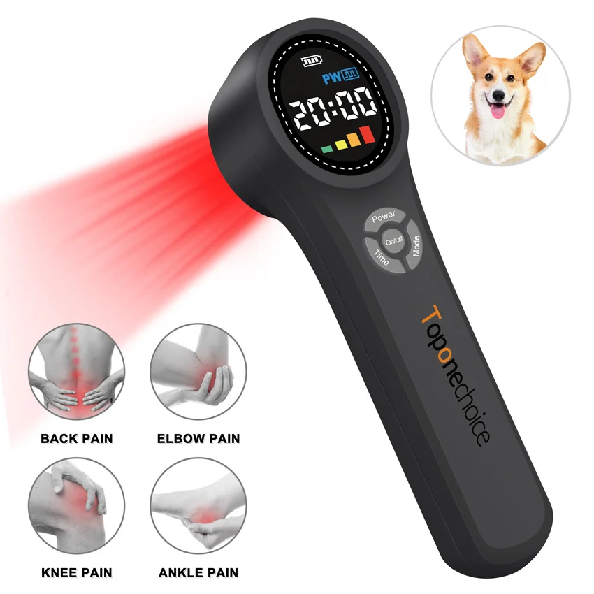 

Physical Therapy Laser Therapeutic 660nm 810nm 980nm 1760mW Red & Near Infrared Light Device for Knees Arthritis Pain Relief