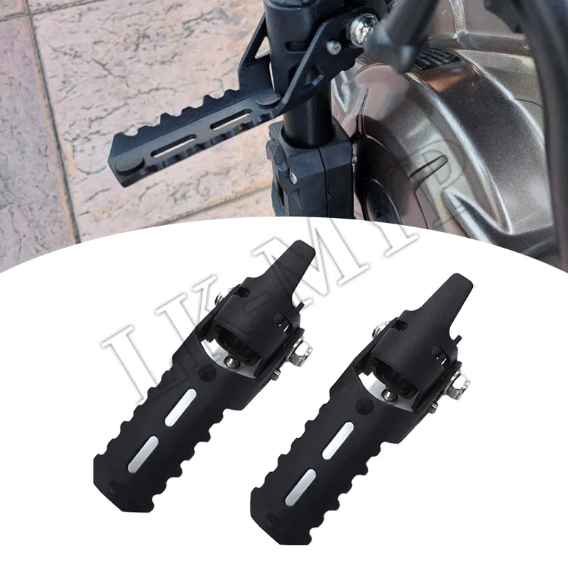 

Motorcycle Accessories Highway Front Foot Pegs Folding Footrests Clamps Fit For HARLEY PAN AMERICA 1250 PANAMERICA1250 2020