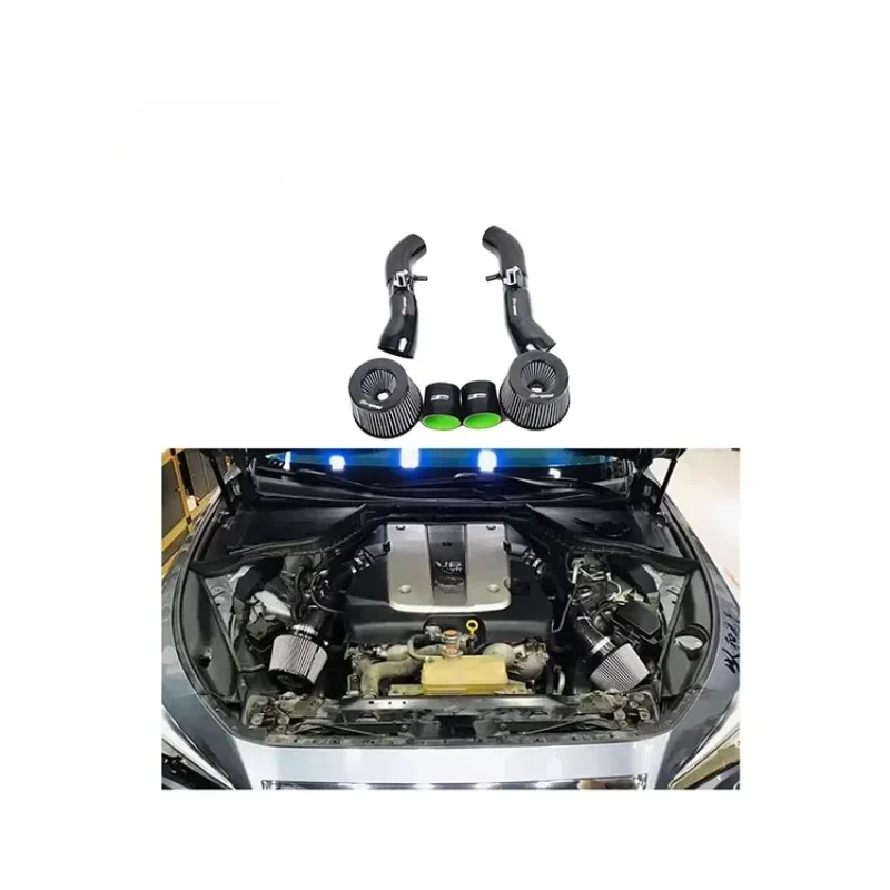 Light Weight and High Strength 100% Dry Carbon Fiber Cold Air Intake System for Infiniti G37 3.7L 