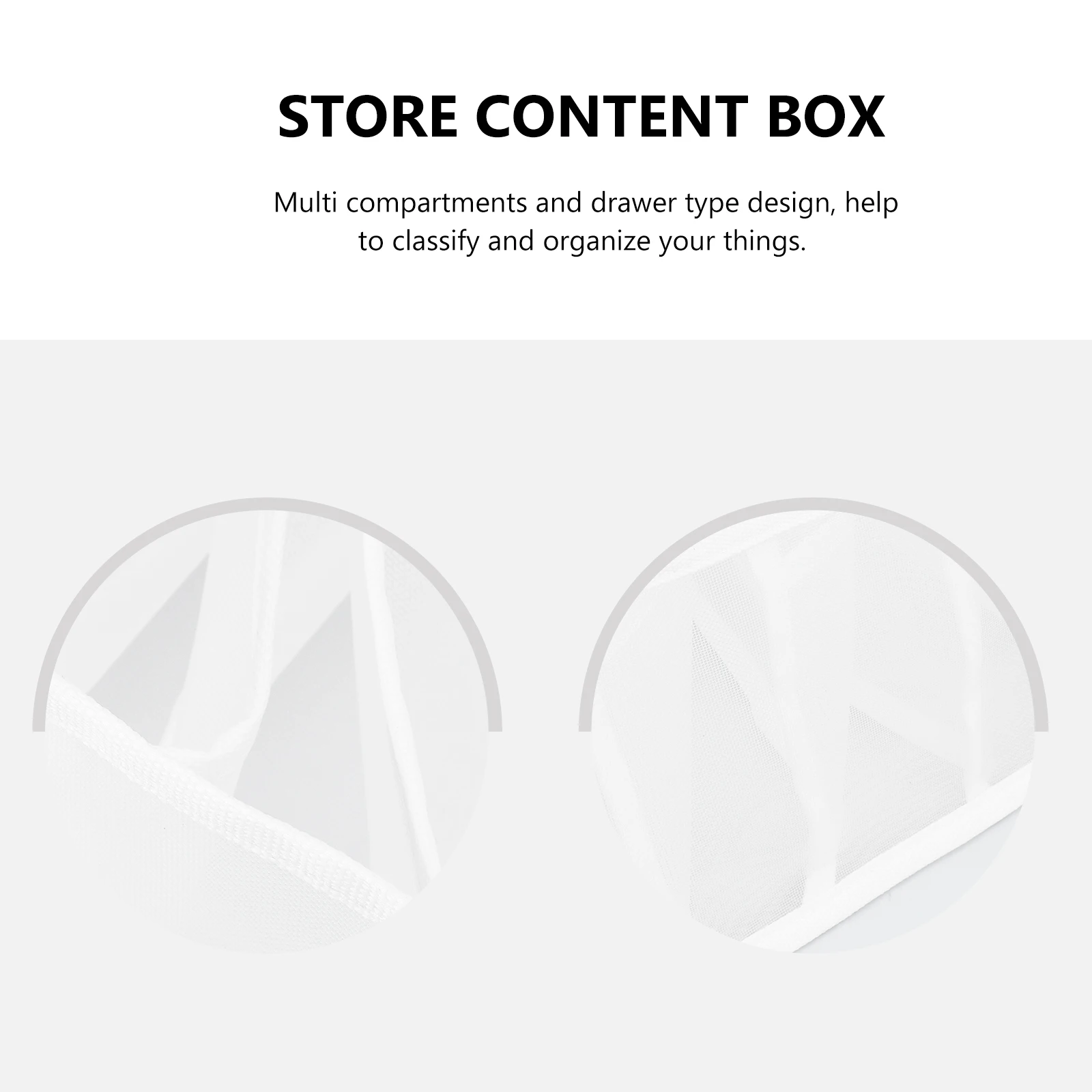 

Storage Box Partition Case Underwear Grids Container Drawer Multi-purpose Socks and Organizer Cloth Fabric