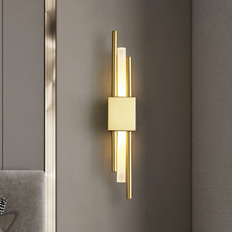 

Deyidn Modern Wall Lamp Nordic Style Sconce Lamp For Living Room Study Bedroom Restaurant Bathroom Luxury Led Copper Wall Light