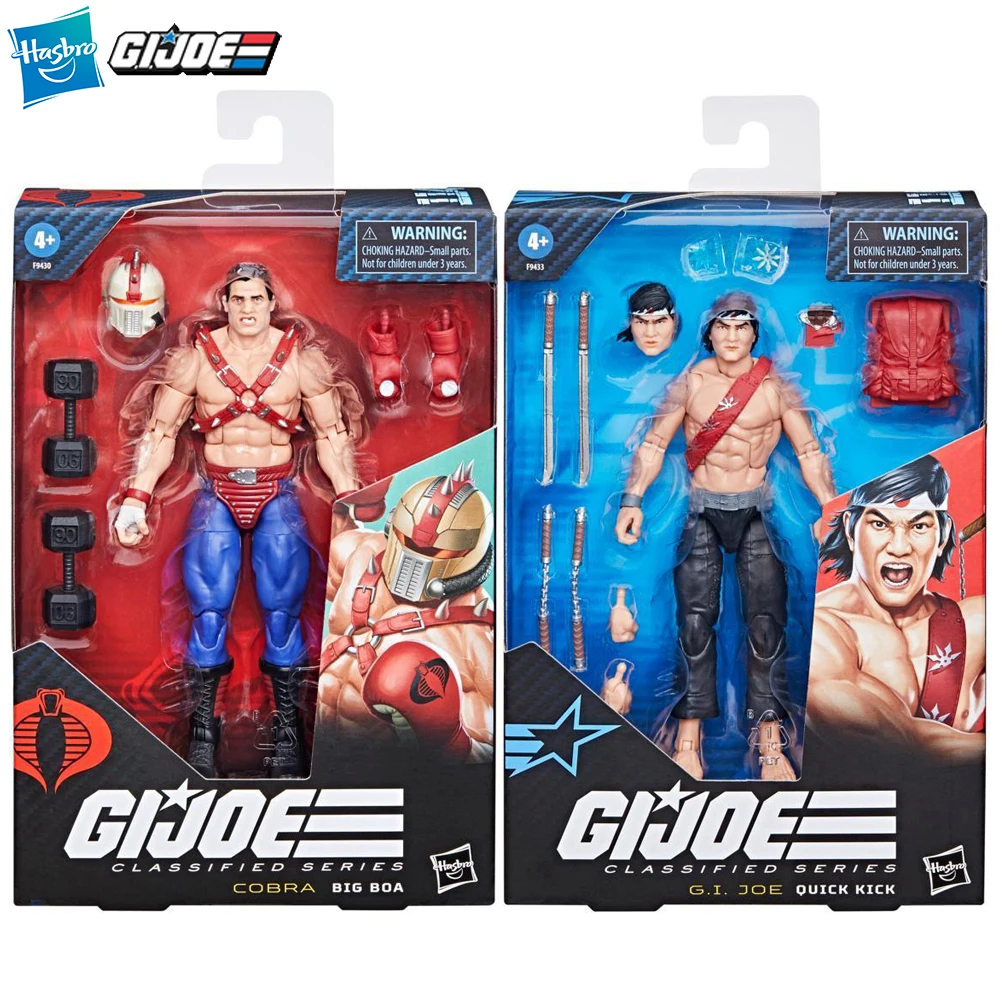 In-Stock Hasbro G.I. Joe Classified Series No.114 Big Boa & No.116 Quick Kick Collectible 15 cm Anime Action Figure Model Toys