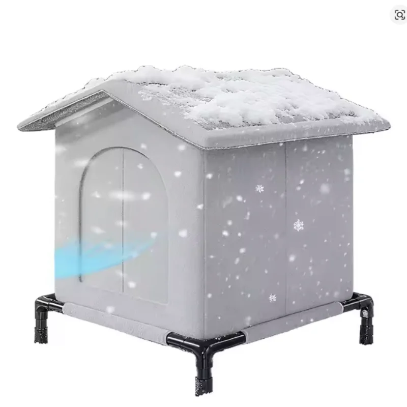 Outdoor Waterproof Dog House Winter Warm Foldable Washable Pet Cave Sleeping Bed Stray Cat Shelter for Small Dogs And Cats view 6