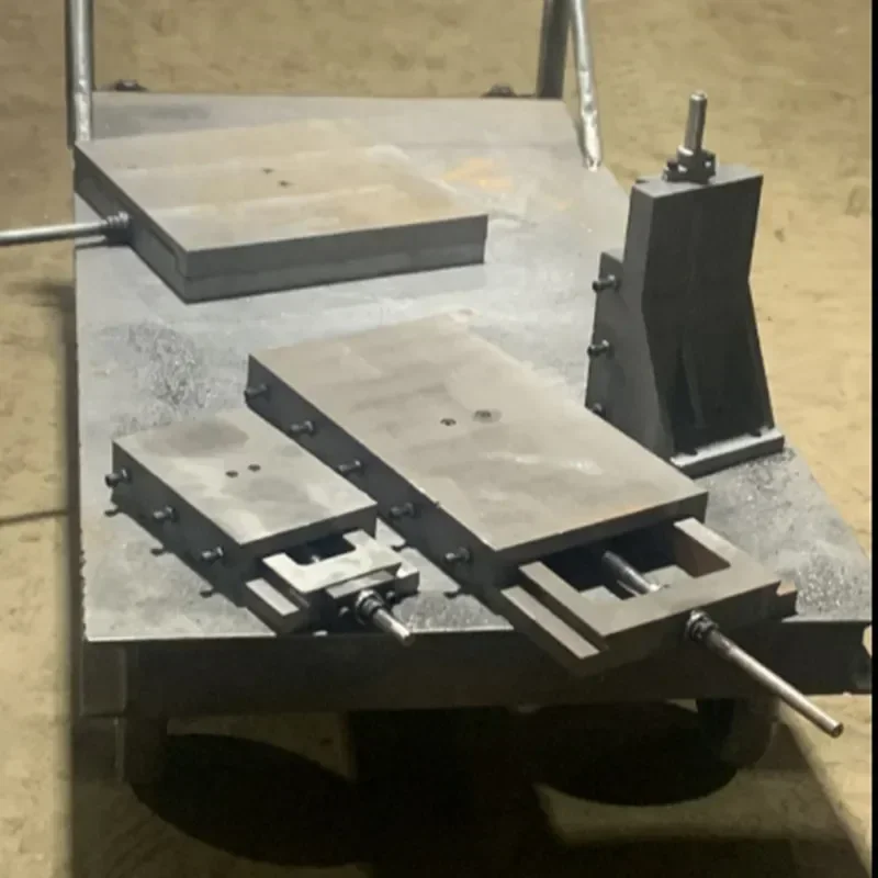 

-Cast Iron Workbench Dovetail Groove Drag Plate Screw Guide Rod One-Way Slider Workbench Woodworking Machinery