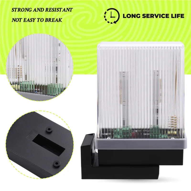 

FFYY-12V-265V AC DC светодиодная вспышка мигающий стробоскоп сигнальная лампа ворота дверь защитная лампа