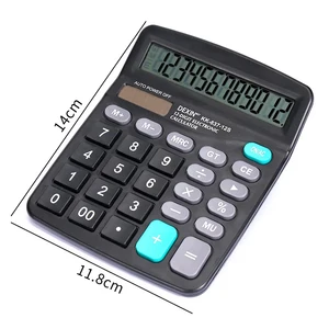 Calculator with large 12 -digit LCD display standard function calculator with solar energy and dual battery for domestic basic table office 8 Main sales calculator - №4