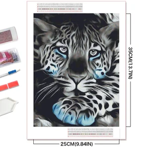 Evershine-Rhinestone Tierbilder für Wanddekoration, DIY-Diamantstickerei, Pferdemalerei, Wolf, volles Drill-Mosaik, Leopard, Neuankömmling 8 Hauptverkaufstische mit Pferdebildern - №3